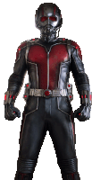 a man in a red and black superhero costume with a helmet on