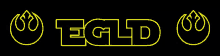 a star wars logo with the word egld