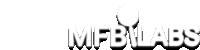 a white logo for mfblabs with a shadow