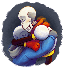 a drawing of two skeletons hugging each other with the date gwp 2021