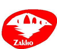 a red circle with a bridge and the word zakho on it