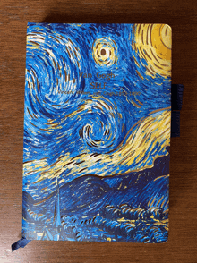 a starry night painting is on the cover of a book