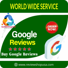 a green sign that says world wide service google reviews order now