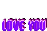 the word love is written in purple and pink