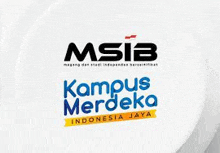 the logo for kampus merdeka indonesia jaya is on a white circle .