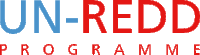 a blue and red logo for the un-redd program