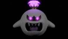 a 3d model of a ghost with a crown on its head .