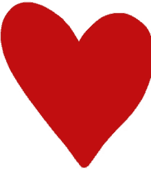 a red heart on a white background that looks like a playing card