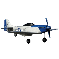 a blue and white plane with the letters ho on the side