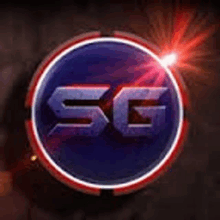 a blue and red circle with the letter sg inside of it .