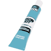 a tube of bison kit universal supersterk super forte adhesive