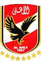 a black eagle is on a red and white shield with the year 1907