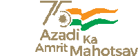 a logo for azadi ka amrit mahotsav with an indian flag