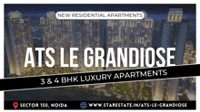 an ad for ats le grandiose luxury apartments