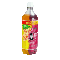 a bottle of big shot soda has a strawberry flavor