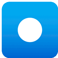 a blue icon with a white circle in the middle