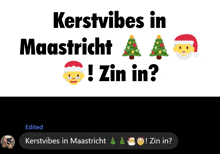 a poster that says kerstvibes in maastricht