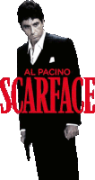 a movie poster for scarface with al pacino