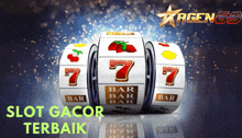 a slot machine with the words " slot gacor terbaik " below it