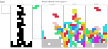 a screenshot of a game called tetris with the words welcome to if tetris you 're in a game