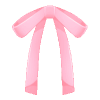 a pink bow on a white background with a white background