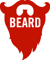 a red beard has the word beard written on it