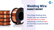 a welding wire market report shows that the global market size was valued at usd 10.5 billion in 2023