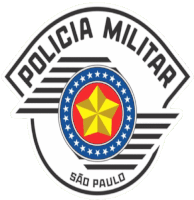 a logo for policia militar sao paulo with a star