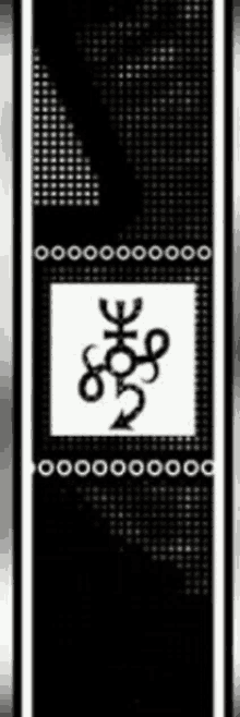 a black and white graphic with a number 2 on it