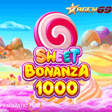 a game called sweet bonanza 1000 is being played on a computer