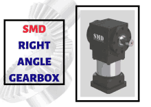 a picture of a gearbox with the words smd right angle gearbox