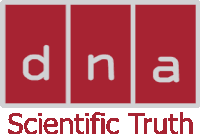 a logo for dna scientific truth is shown