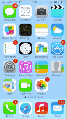 a phone screen shows a calendar app and a clock app among other apps