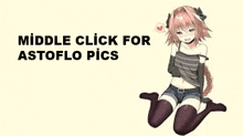 a middle click for astoflo pics with a picture of a girl sitting on the floor .