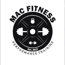 a logo for mac fitness performance training is shown