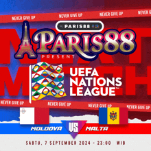 paris88 presents uefa nations league on september 7th 2024