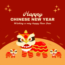 a happy chinese new year wishing a very happy new year poster