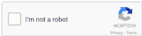 a sign that says i 'm not a robot next to a recaptcha privacy terms sign