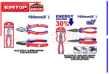 a super emtop brand pliers with a 30 % energy saving feature