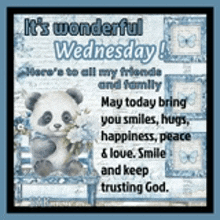 it 's wonderful wednesday here 's to all my friends and family .