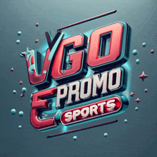 a logo that says vgo promo sports in red letters