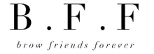 a logo for b.f.f brow friends forever