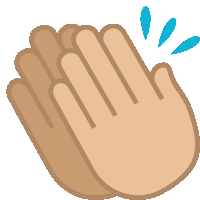 a close up of a pair of hands clapping