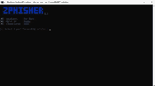 a black screen with the words zphisher 2.2 at the top