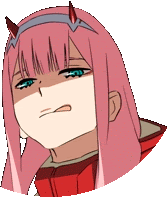 zero two from darling in the franxx is wearing a red jacket and has horns on her head .