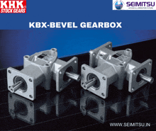 a khk stock gears kbx-bevel gearbox is shown