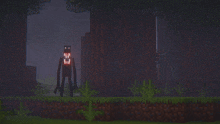 a minecraft screenshot of a monster with a glowing face