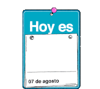 a calendar that says hoy es dia de la contratacion