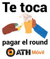 a poster that says te toca pagar el round oath movil