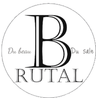 a logo for du beau du sale rutal is shown in black and white